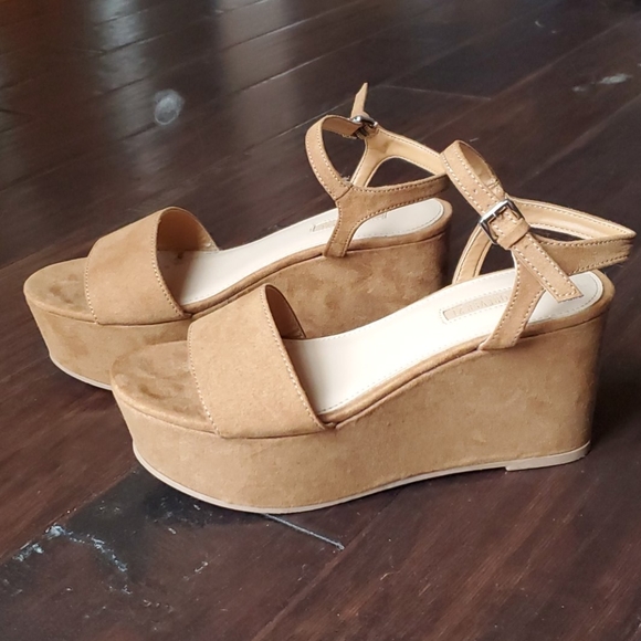 Forever 21 Shoes - Suede Platform Sandals